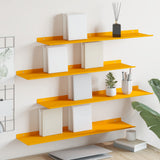 vidaXL Wandplank met plank Wandgemonteerd 3 pcs Zwart 80 x 9 x 2.5 cm