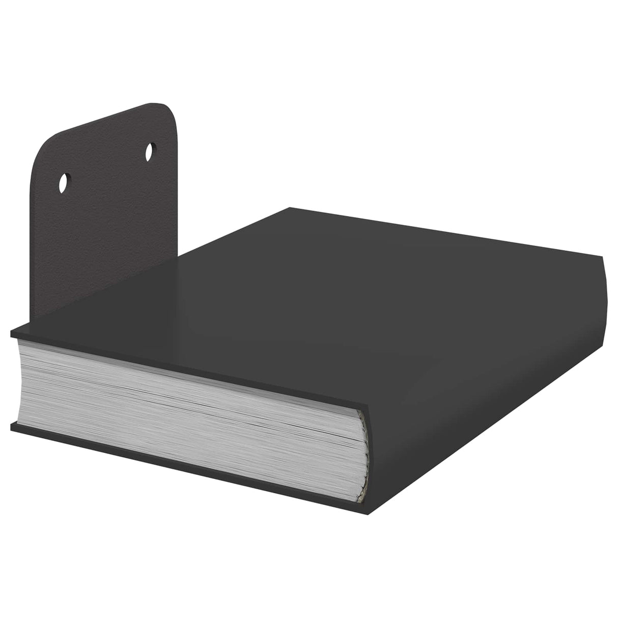 vidaXL Wall Shelf with Storage 4 pcs Black 6 x 10.8 x 6.6 cm