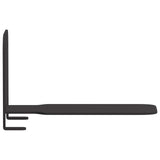 vidaXL Wall Shelf with Storage 4 pcs Black 6 x 10.8 x 6.6 cm