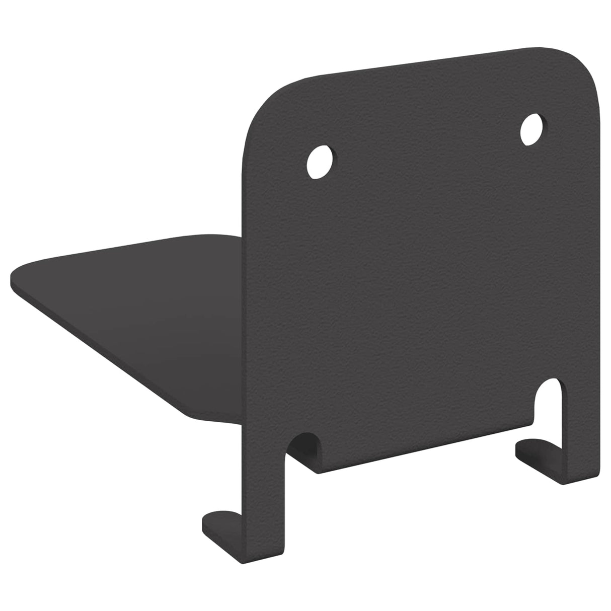 vidaXL Wall Shelf with Storage 4 pcs Black 6 x 10.8 x 6.6 cm