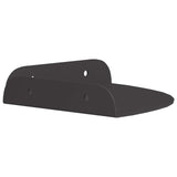 vidaXL Floating Shelf with Storage 2 pcs Black 15 x 15 x 2 cm