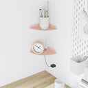 vidaXL Floating Shelf with Storage 2 pcs Black 15 x 15 x 2 cm