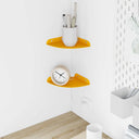 vidaXL Floating Shelf with Storage 2 pcs Black 15 x 15 x 2 cm