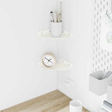 vidaXL Floating Shelf with Storage 2 pcs Black 15 x 15 x 2 cm