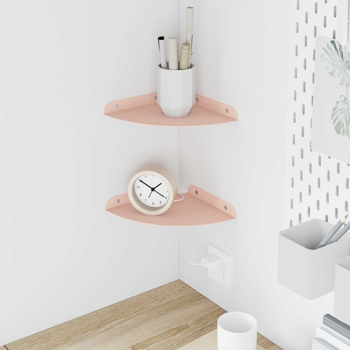 vidaXL Floating Shelf with Storage 2 pcs Black 15 x 15 x 2 cm