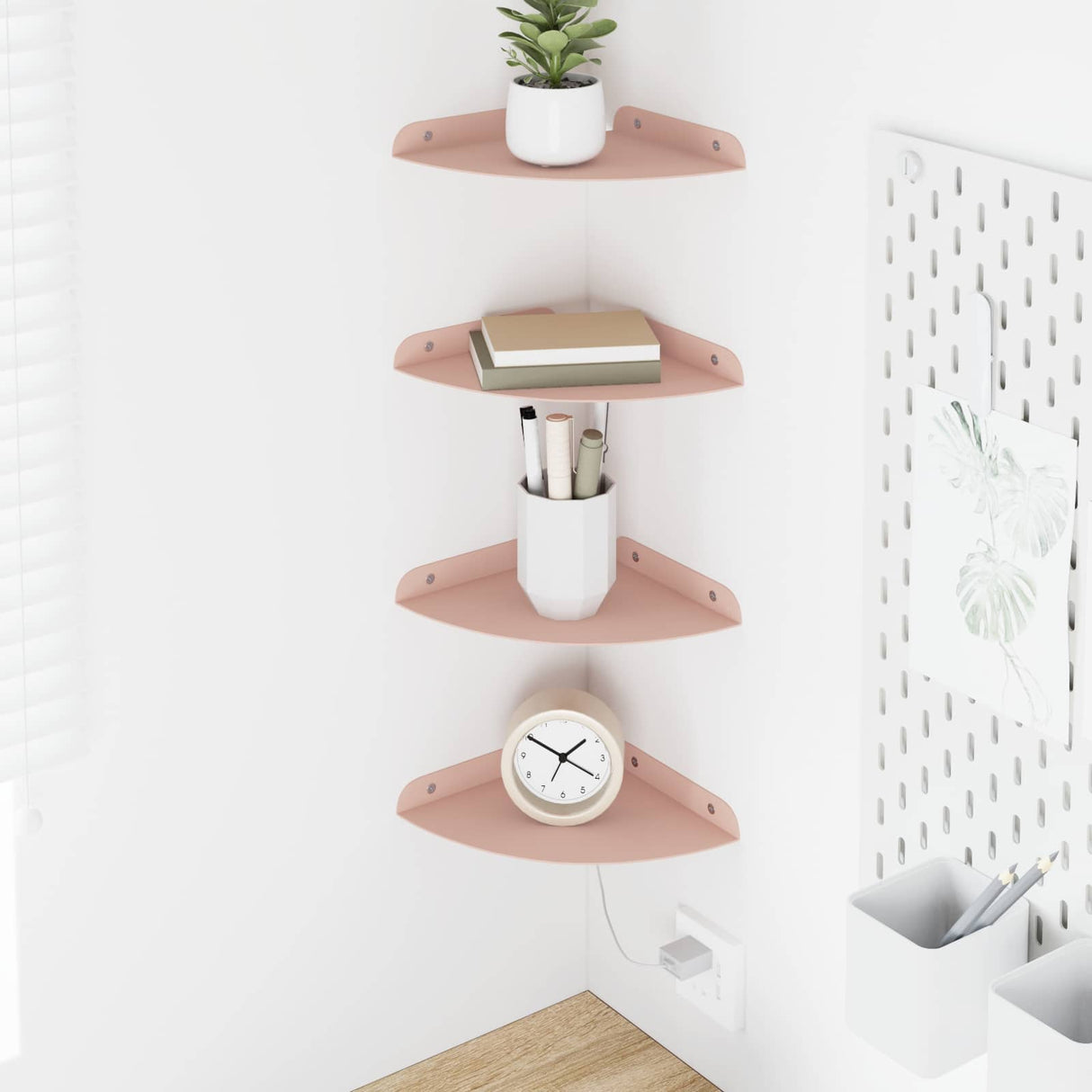 vidaXL Floating Shelf with Storage 2 pcs Black 15 x 15 x 2 cm