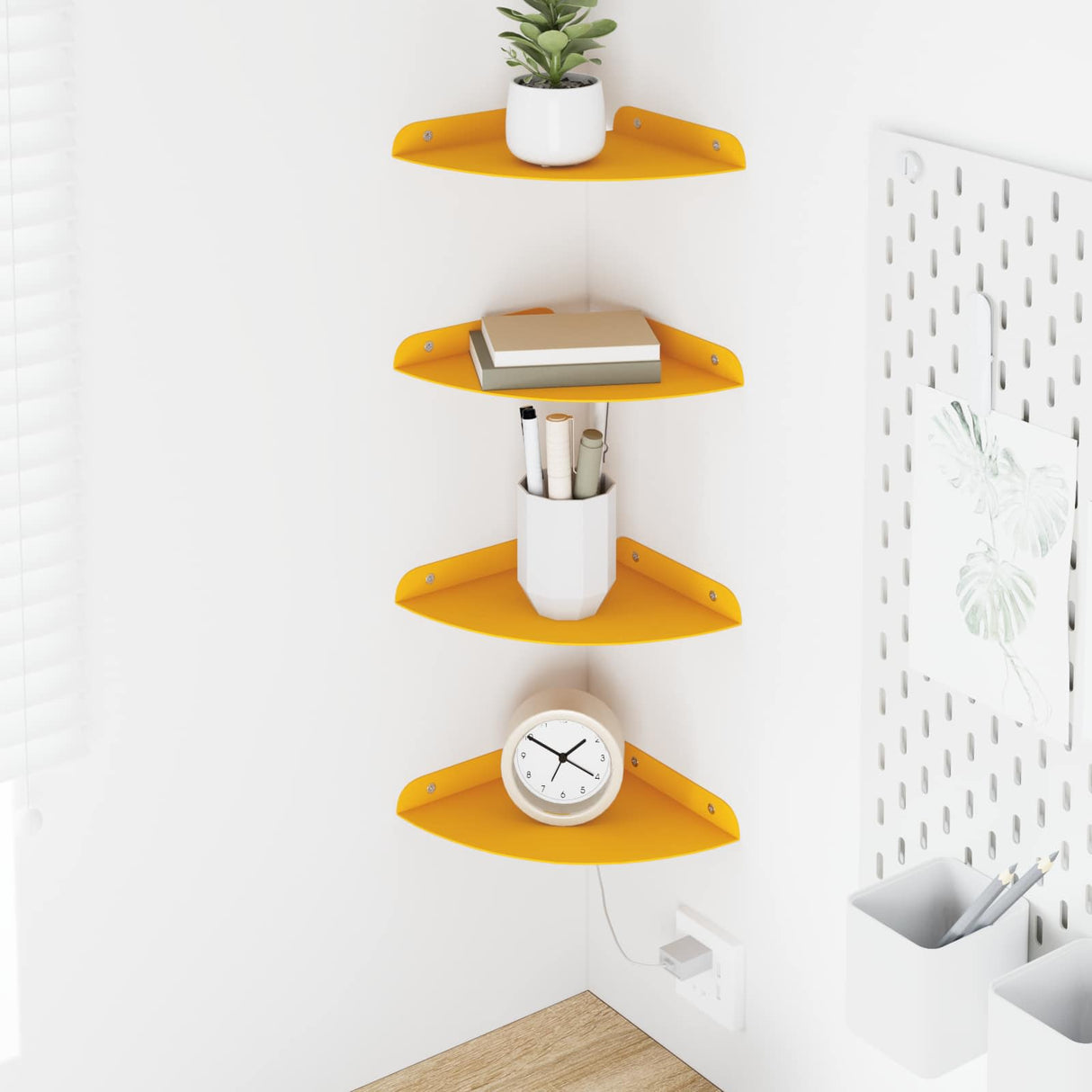 vidaXL Floating Shelf with Storage 2 pcs Black 15 x 15 x 2 cm