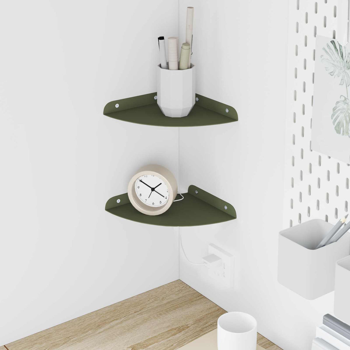 vidaXL Floating Shelf with Storage 2 pcs Black 15 x 15 x 2 cm