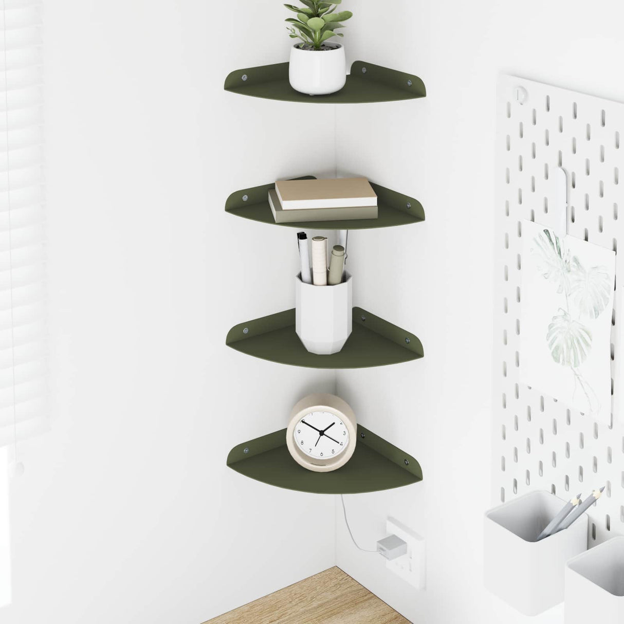 vidaXL Floating Shelf with Storage 2 pcs Black 15 x 15 x 2 cm
