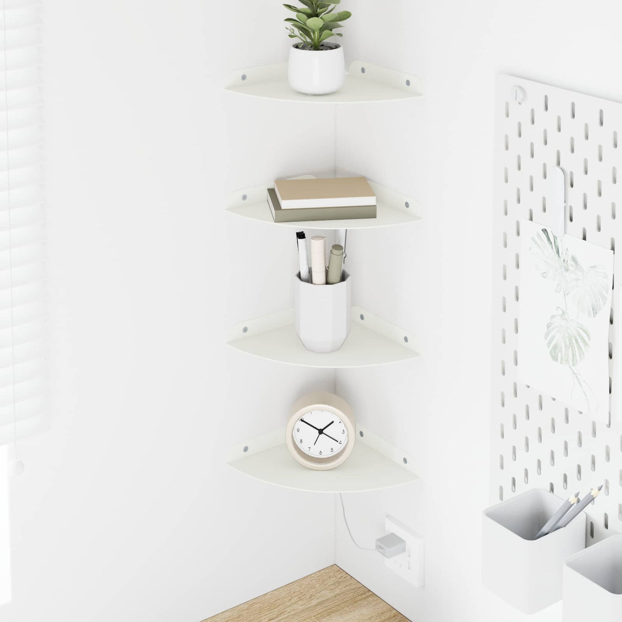 vidaXL Floating Shelf with Storage 2 pcs Black 15 x 15 x 2 cm