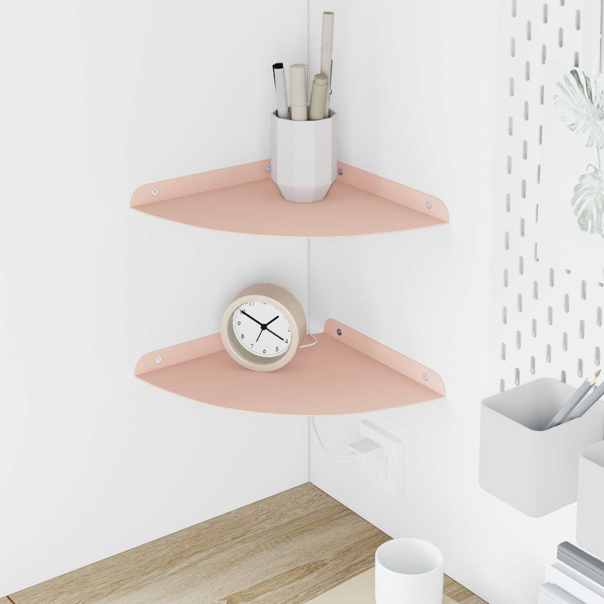 vidaXL Floating Shelf with Storage 2 pcs Black 15 x 15 x 2 cm