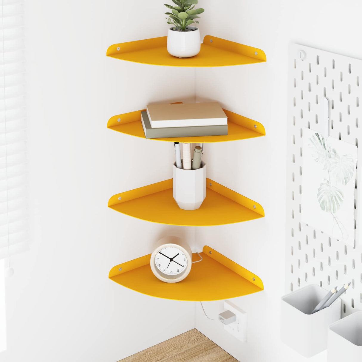 vidaXL Floating Shelf with Storage 2 pcs Black 15 x 15 x 2 cm