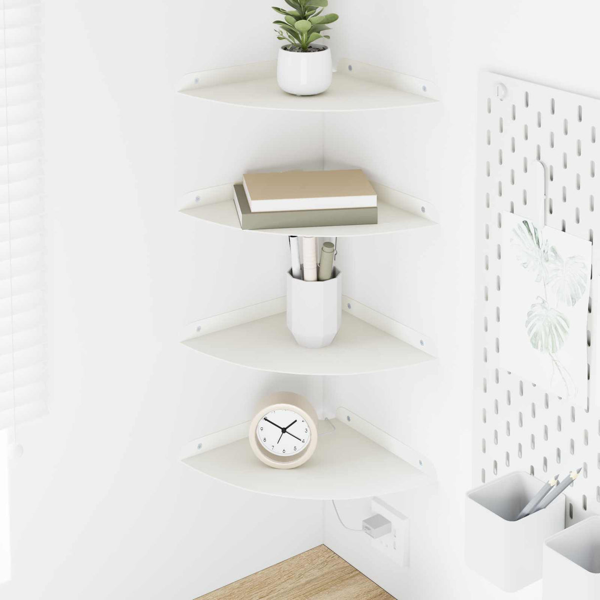 vidaXL Floating Shelf with Storage 2 pcs Black 15 x 15 x 2 cm