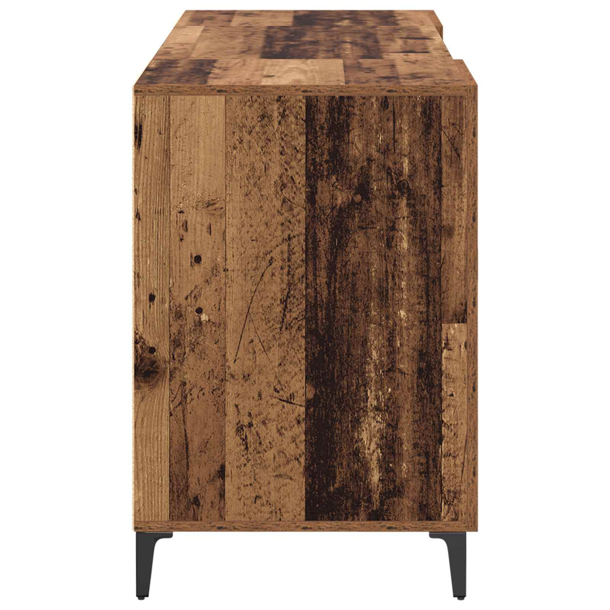 vidaXL Bureau met opslag Oudhout 140 x 50 x 75 cm Bewerkt hout