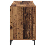 vidaXL Bureau met opslag Oudhout 140 x 50 x 75 cm Bewerkt hout