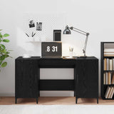vidaXL Bureau met opslag Oudhout 140 x 50 x 75 cm Bewerkt hout