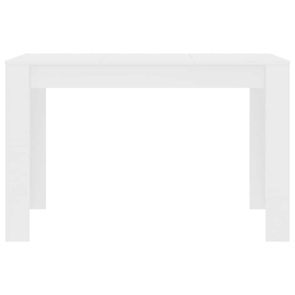 vidaXL Eettafel 120x60x76 cm bewerkt hout wit