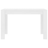 vidaXL Eettafel 120x60x76 cm bewerkt hout wit