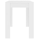 vidaXL Eettafel 120x60x76 cm bewerkt hout wit