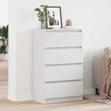 vidaXL Dressoir 60x35x98,5 cm bewerkt hout wit