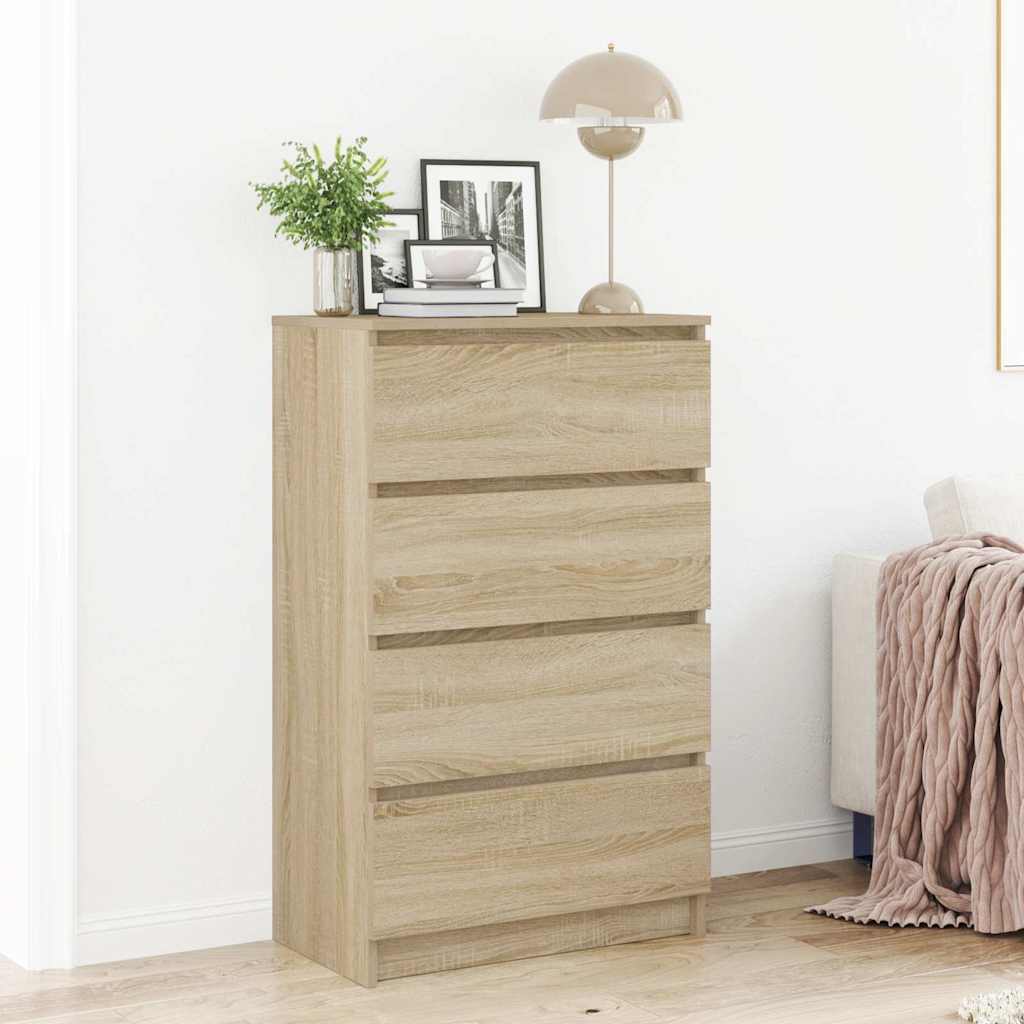 vidaXL Dressoir 60x35x98,5 cm bewerkt hout wit