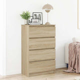 vidaXL Dressoir 60x35x98,5 cm bewerkt hout wit