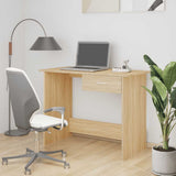 vidaXL Bureau 100x50x76 cm bewerkt hout wit