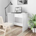 vidaXL Bureau 100x50x76 cm bewerkt hout wit