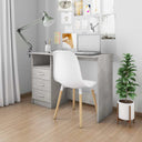 vidaXL Bureau met lades 110x50x76 cm spaanplaat wit