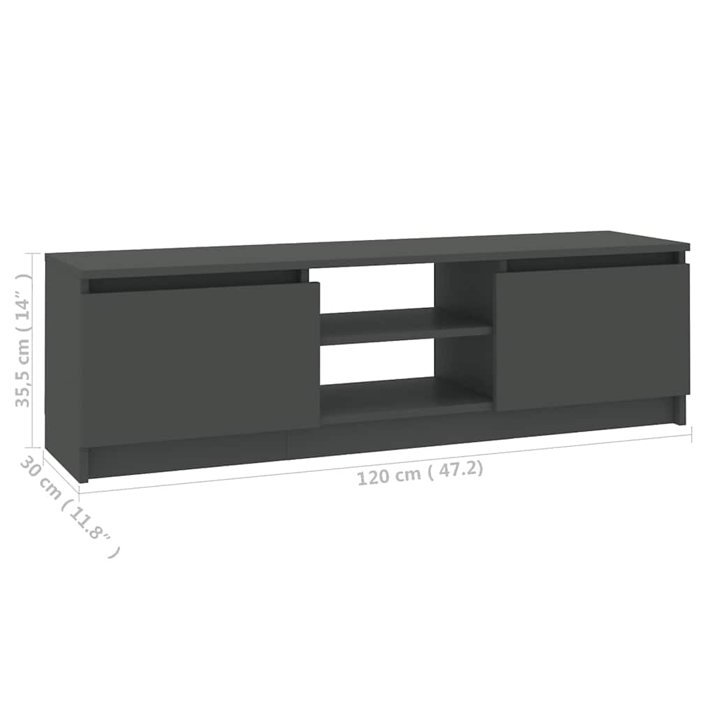 vidaXL Tv-meubel 120x30x35,5 cm bewerkt hout wit