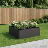 vidaXL Plantenbak zilver 100 x 100 x 20 cm Gegalvaniseerd staal