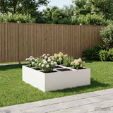 vidaXL Plantenbak zilver 100 x 100 x 20 cm Gegalvaniseerd staal