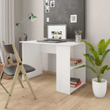 vidaXL Desk 110x60x73 cm engineered wood white