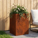 vidaXL Planter Olive Green 50 x 50 x 75 cm Cold-rolled steel