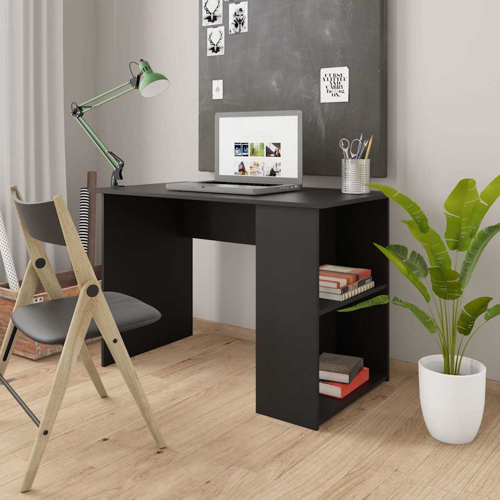 vidaXL Desk 110x60x73 cm engineered wood white