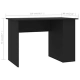 vidaXL Desk 110x60x73 cm engineered wood white