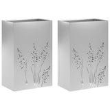 vidaXL Planter Olive Green 50 x 50 x 75 cm Cold-rolled steel