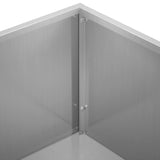 vidaXL Planter Olive Green 50 x 50 x 75 cm Cold-rolled steel