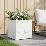 vidaXL Planter Olive Green 50 x 50 x 75 cm Cold-rolled steel