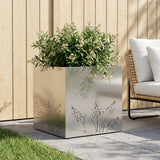 vidaXL Planter Olive Green 50 x 50 x 75 cm Cold-rolled steel
