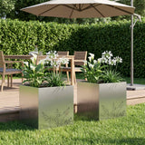 vidaXL Planter Olive Green 50 x 50 x 75 cm Cold-rolled steel