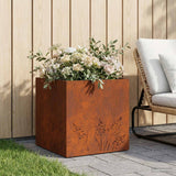 vidaXL Planter Olive Green 50 x 50 x 75 cm Cold-rolled steel