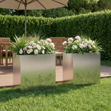 vidaXL Planter Olive Green 50 x 50 x 75 cm Cold-rolled steel