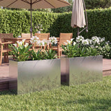 vidaXL Planter Olive Green 50 x 50 x 75 cm Cold-rolled steel