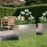 vidaXL Planter Olive Green 50 x 50 x 75 cm Cold-rolled steel