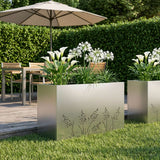vidaXL Planter Olive Green 50 x 50 x 75 cm Cold-rolled steel