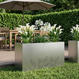 vidaXL Planter Olive Green 50 x 50 x 75 cm Cold-rolled steel