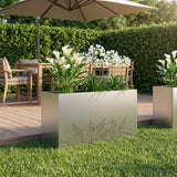 vidaXL Planter Olive Green 50 x 50 x 75 cm Cold-rolled steel