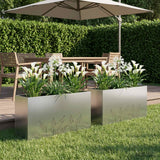vidaXL Planter Olive Green 50 x 50 x 75 cm Cold-rolled steel