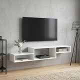 vidaXL Wand gemonteerd TV Kast Muurmontage Wit 150 x 28 x 26 cm